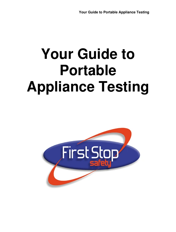 Free guide guide cover with first stop safety logo